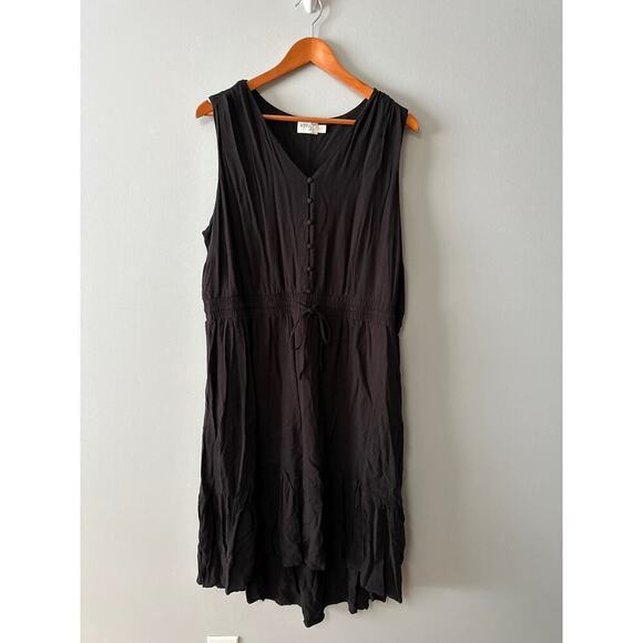 Womens Size 1x Black Terra & Sky Maxi Dress - Picture 1 of 5